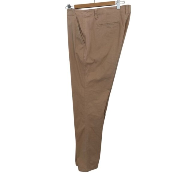 Ralph Lauren tan camel trousers pants flattering stretchy cotton classic size 14 - Picture 5 of 9